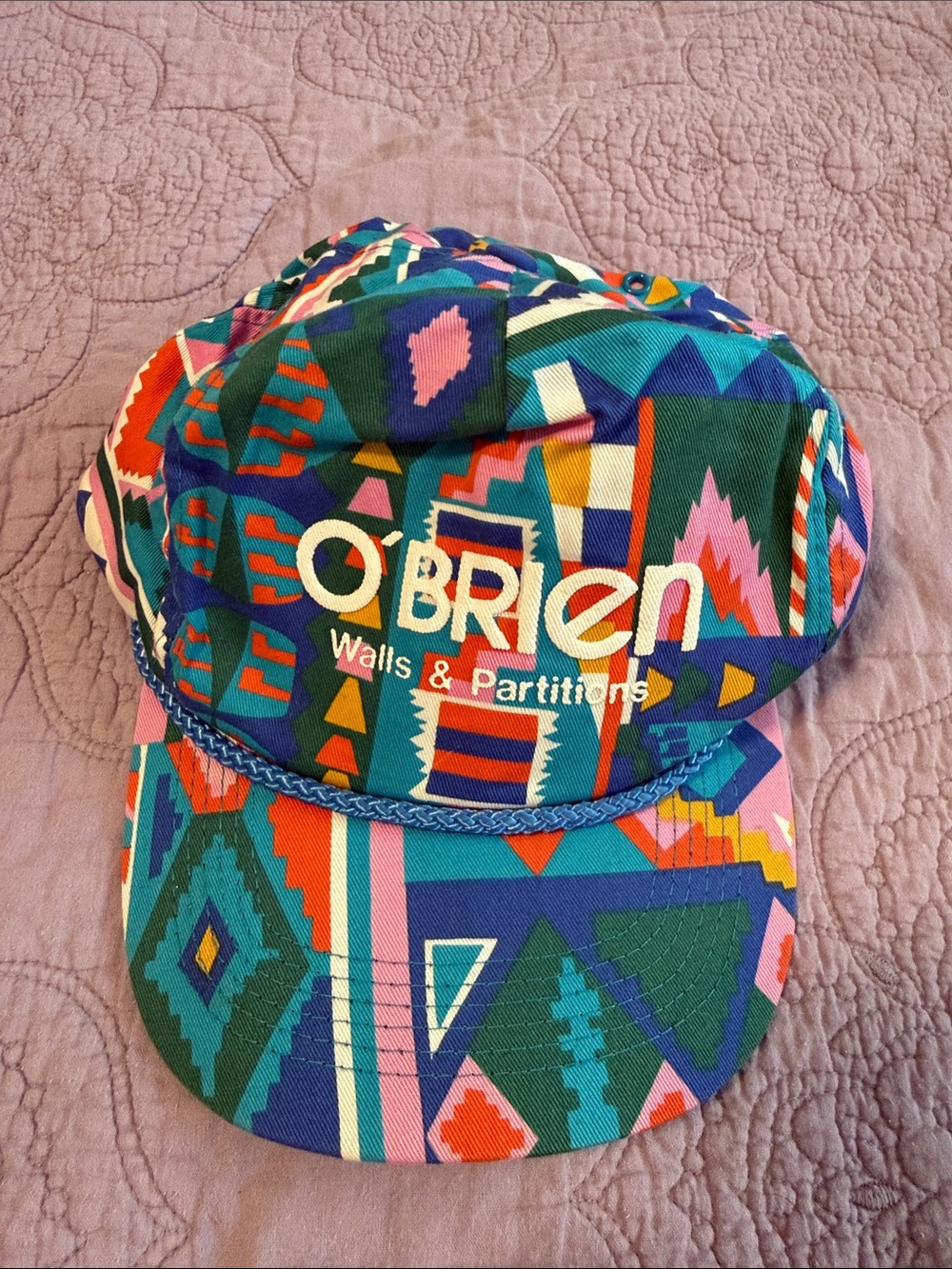 Vintage Obrien Wall & Painting - LuLaRoe Colorful Geometric Snapback Cap